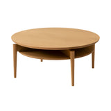 Onga Coffee Table: White Oak + With Shelf