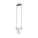 Hyphen Pendant: Natural Porcelaine