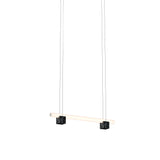 Isle 01A Suspension Lamp: Black Marquina Marble + Black Marquina Marble
