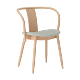 Icha Chair: Upholstered + Natural Beech