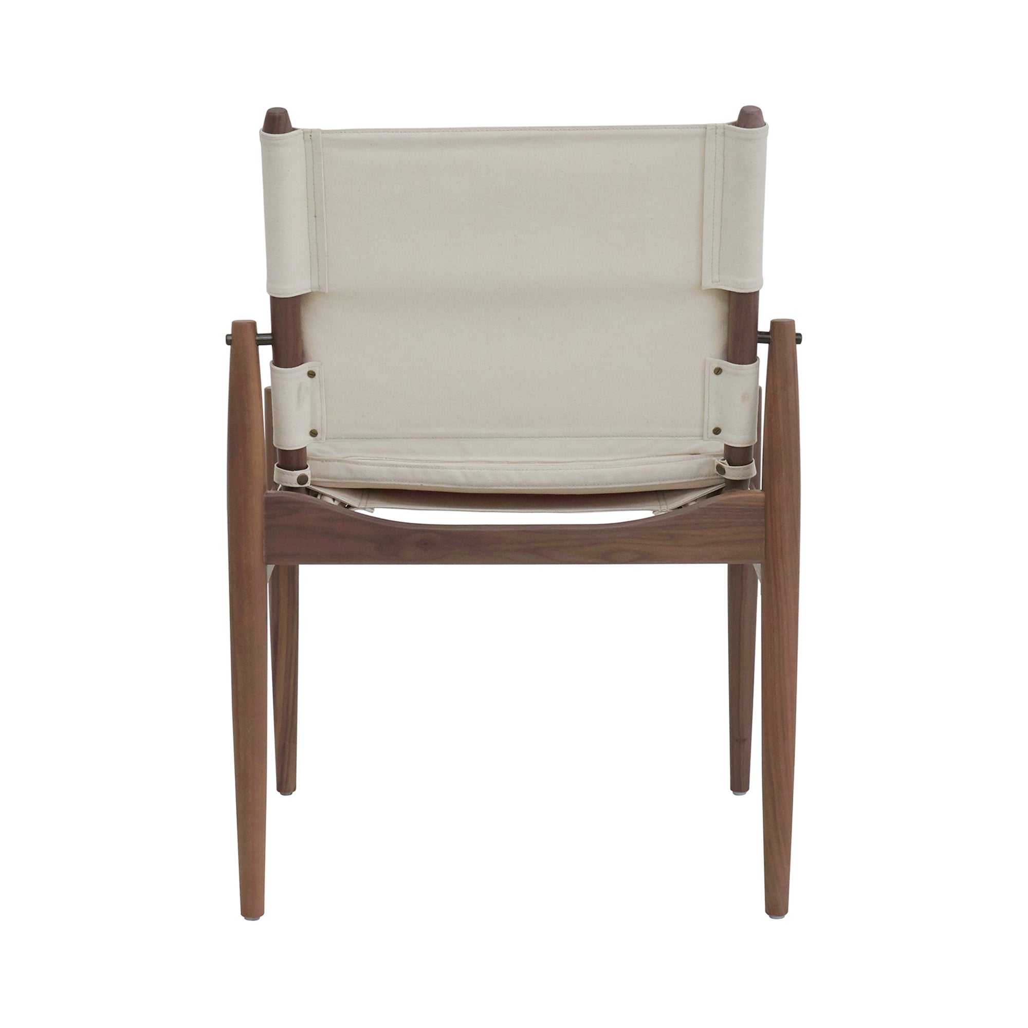Journey Dining Chair: Canvas + Natural Walnut + Natural