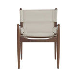 Journey Dining Chair: Canvas + Natural Walnut + Natural