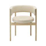 Minatomirai Cafe Side Chair N-SC01: Upholstered: Pure Oak