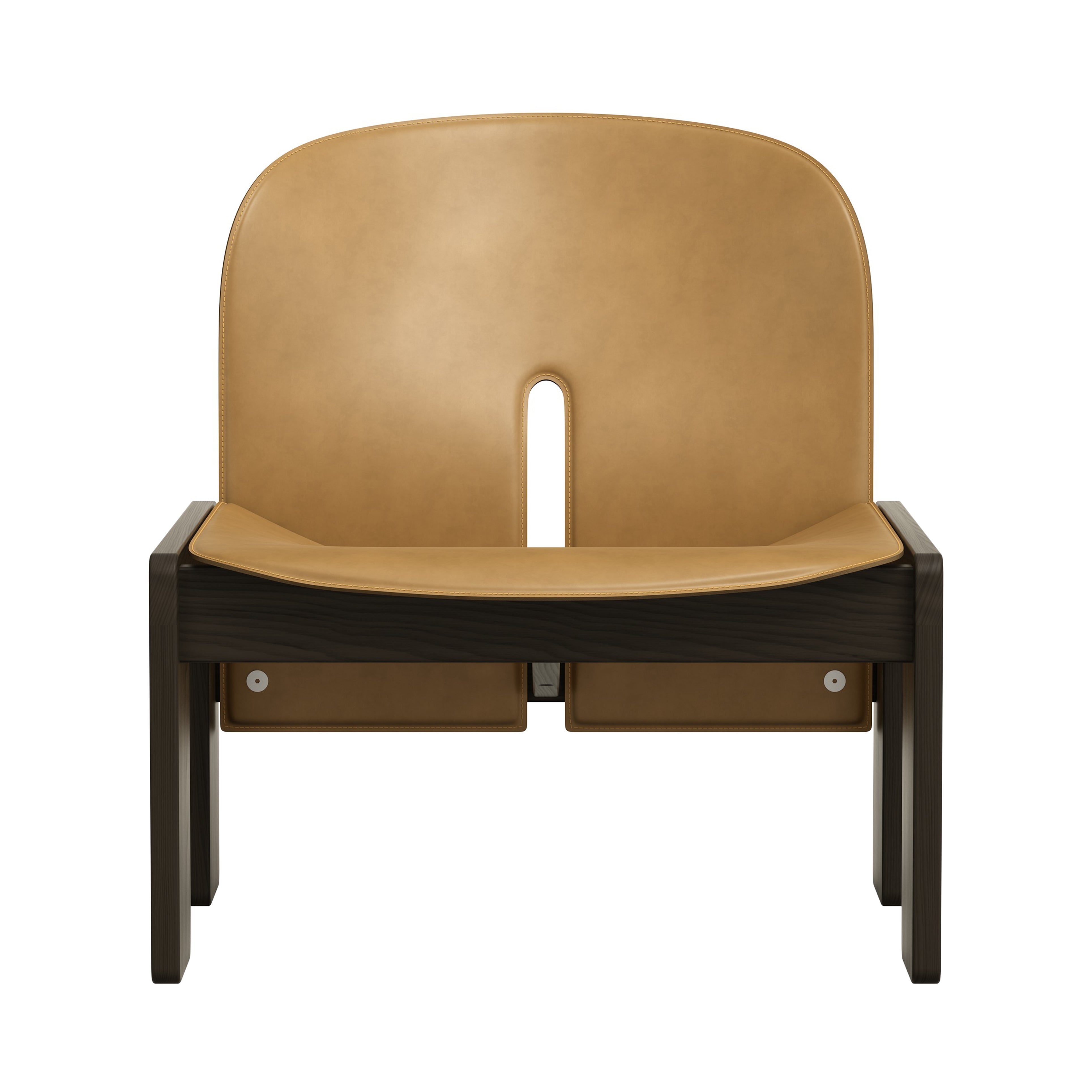 Scarpa 925 Lounge Chair: Mocca Stained Ash + Saddle Leather Naturale