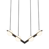 Laurent 02 Suspension Lamp: Textured Black + Black