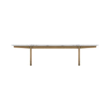Lucca Coffee Table: Marble Top + Carrara Marble + White Stained Oak