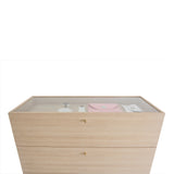 Luc 100 Cabinet: Glass Top