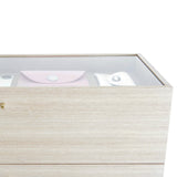 Luc 100 Cabinet: Glass Top