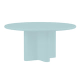 Bonbon Round Dining Table: Large + Lacquered Cloud
