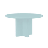 Bonbon Round Dining Table: Small + Lacquered Cloud