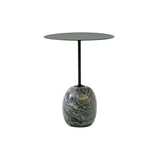 Lato Table LN8: Deep Green + Verde Alpi Marble