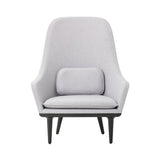 Lunar Highback Lounge Chair: Black Oak