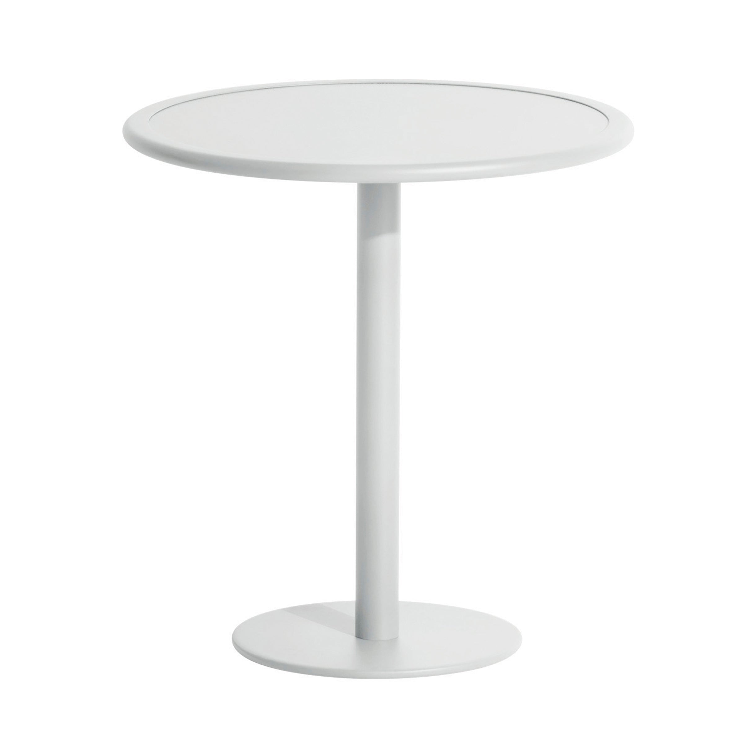 Week-End Bistro Table: Round + Pearl Grey