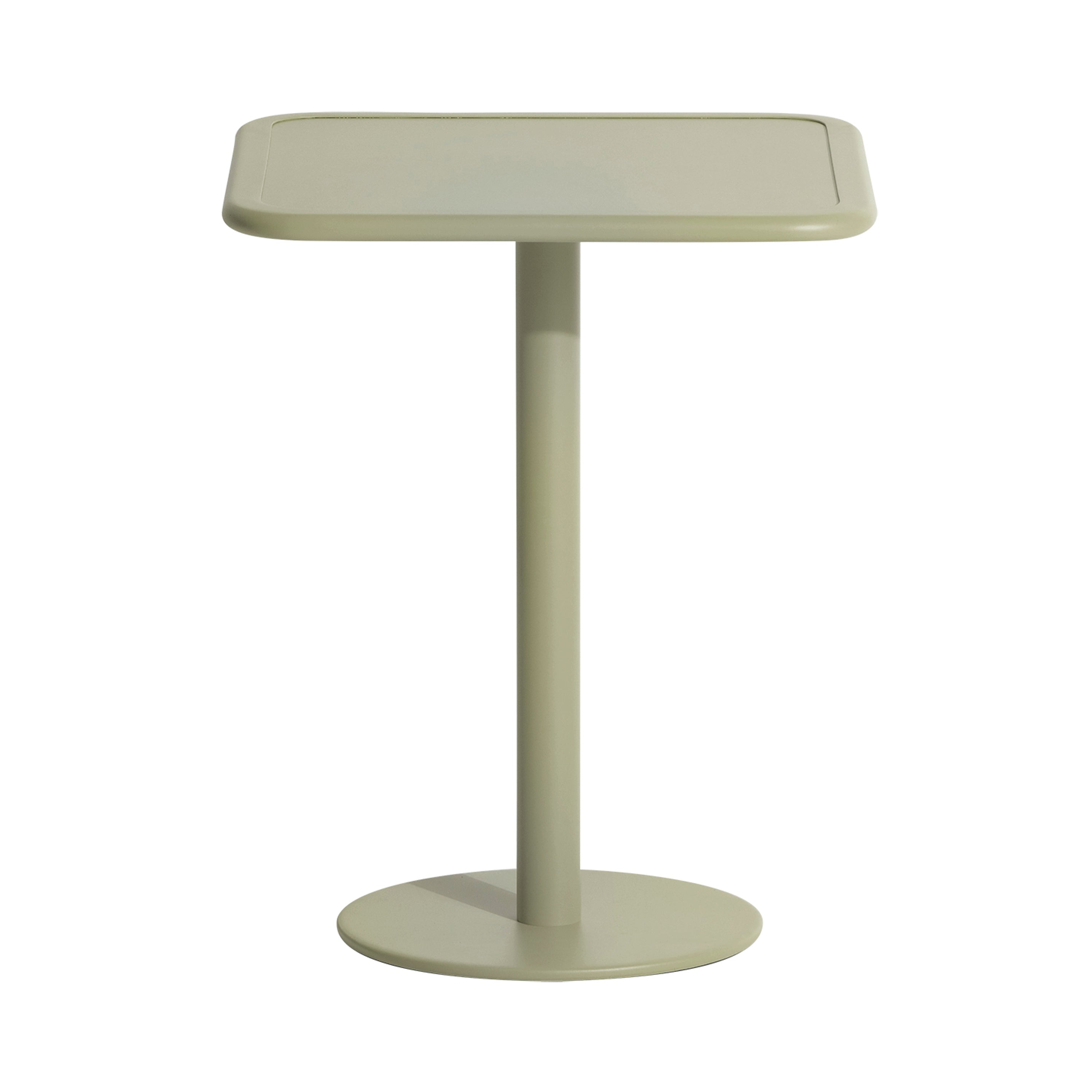 Week-End Bistro Table: Square + Jade Green