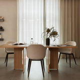Harbour Dining Chair: Wood Base Upholstered