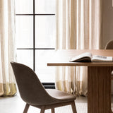 Harbour Side Chair: Wood Base Upholstered