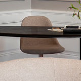 Harbour Side Dining Chair Star Base with Swivel: Upholstered