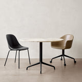 Harbour Side Dining Chair: Steel Base Upholstered