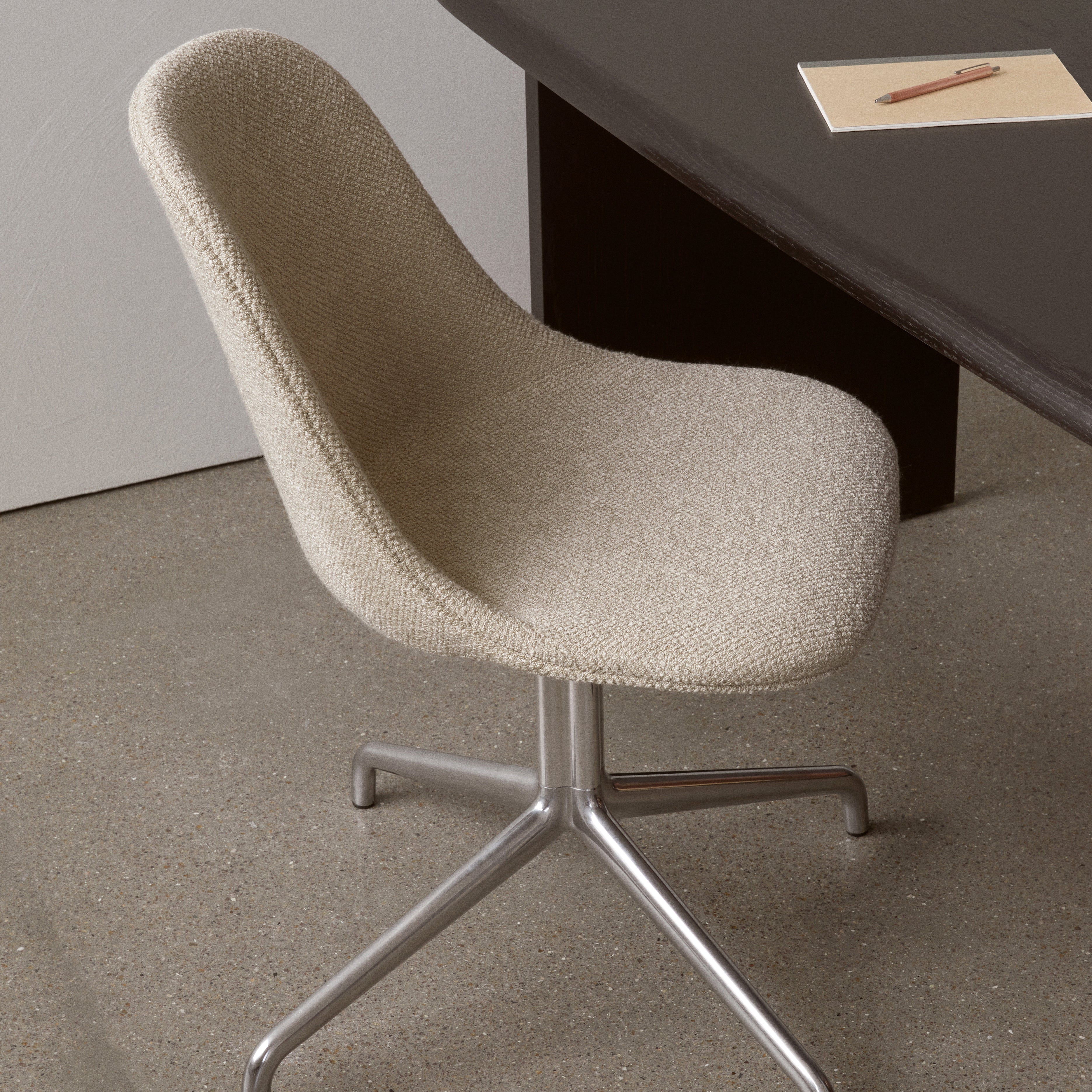 Harbour Side Dining Chair Star Base with Return: Upholstered