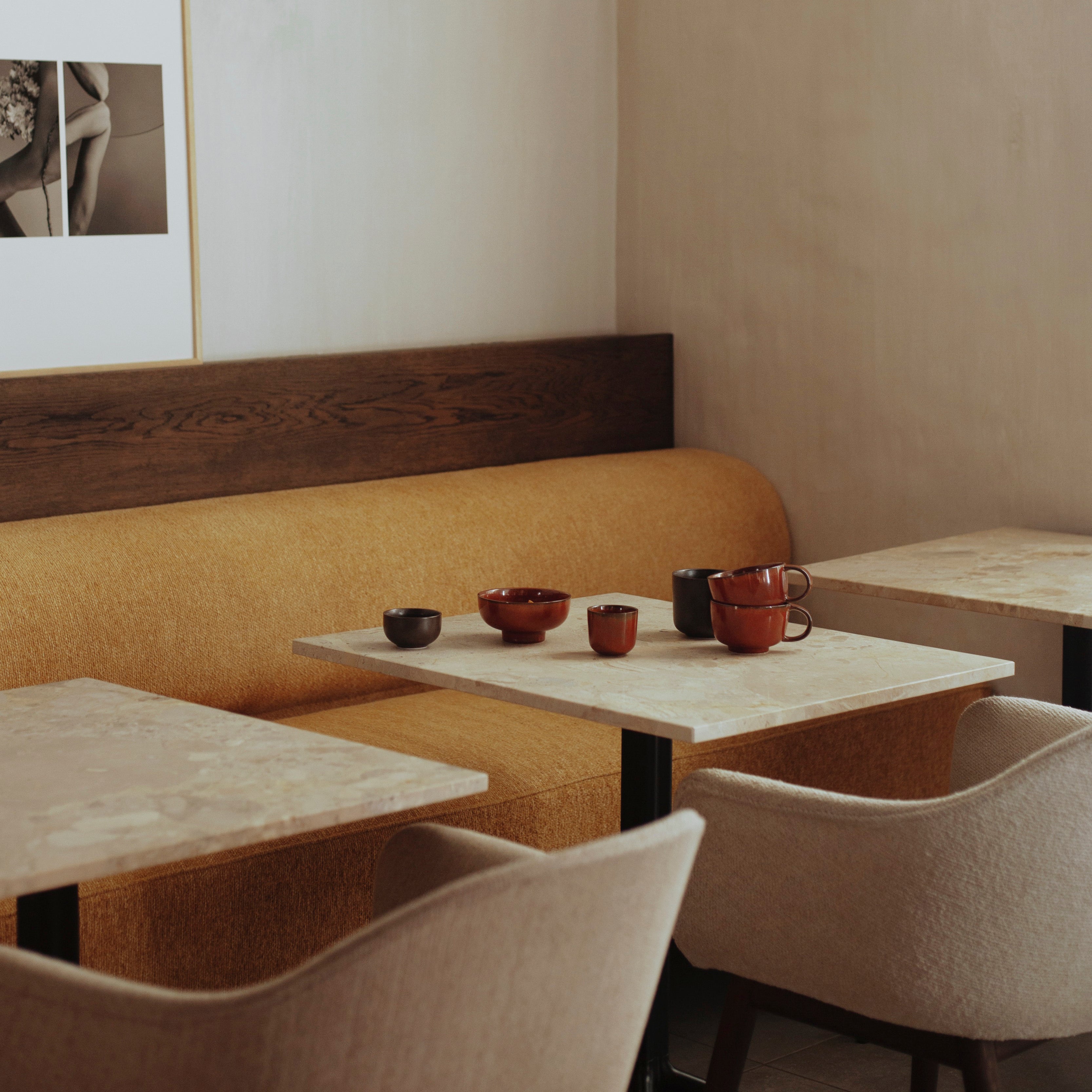 Harbour Dining Chair: Wood Base Upholstered