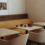 Harbour Dining Chair: Wood Base Upholstered