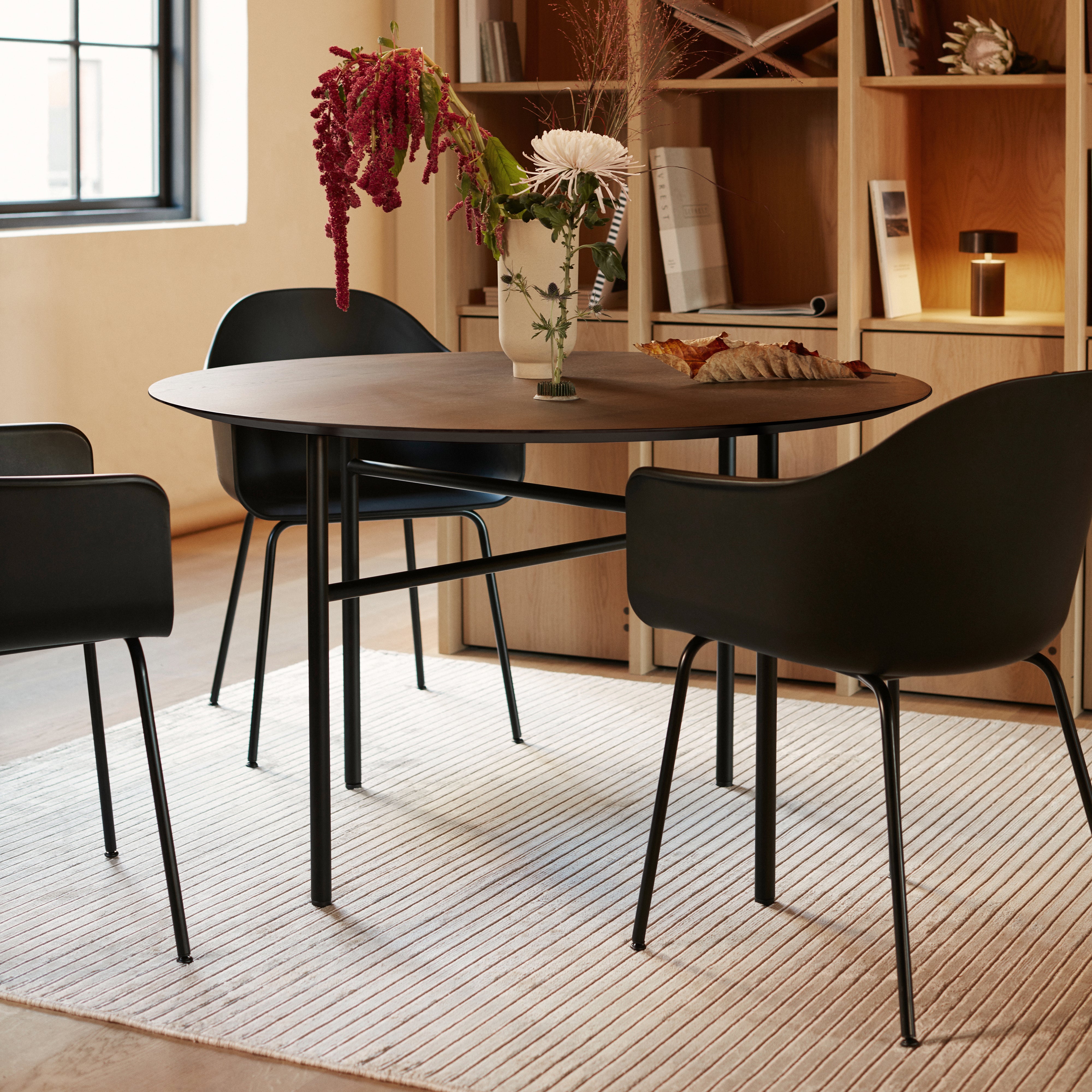 Harbour Dining Chair: Steel Base