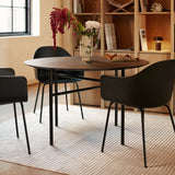 Harbour Dining Chair: Steel Base