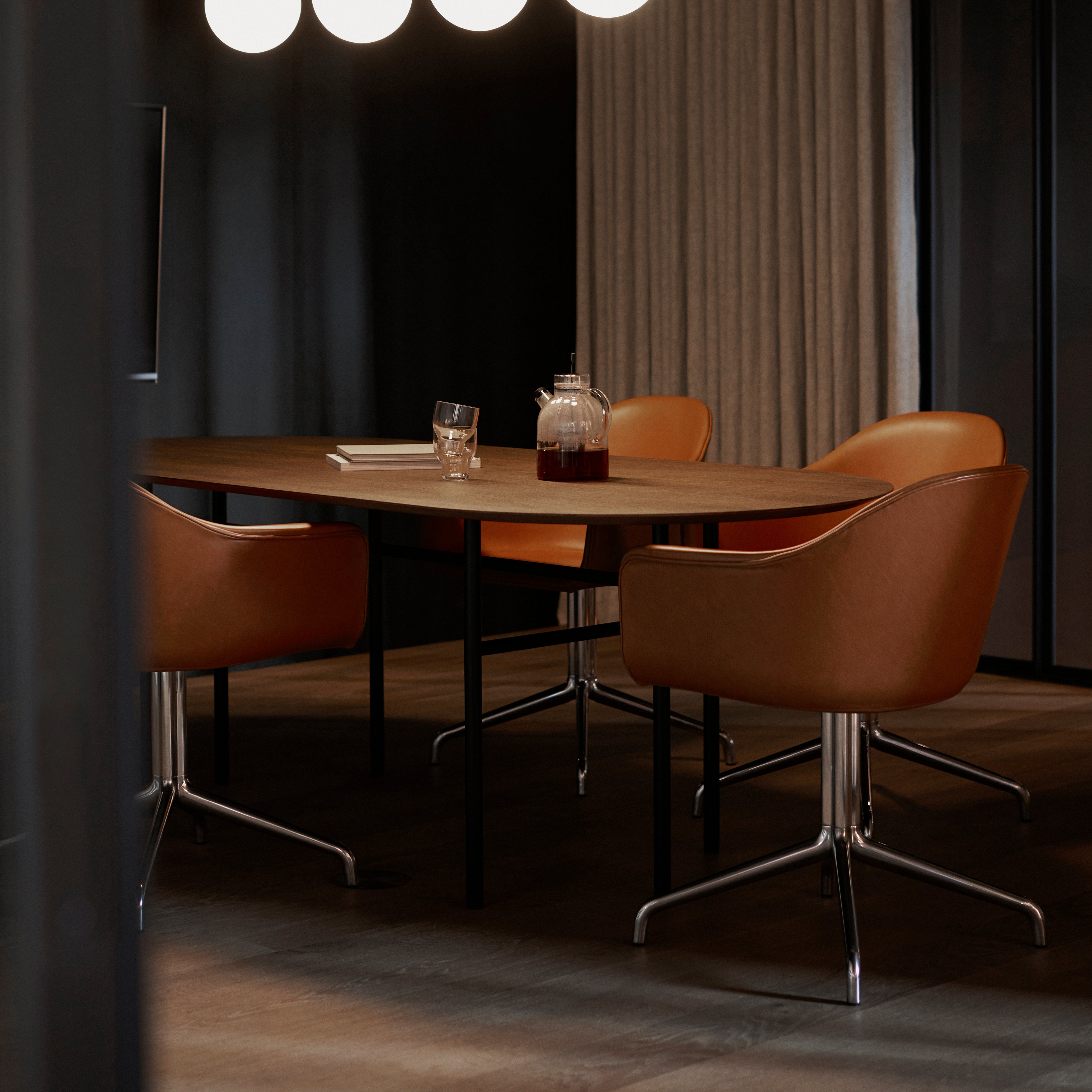 Harbour Dining Chair Star Base: Upholstered