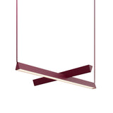 Mile 01 Suspension Lamp: Textured Burgundy