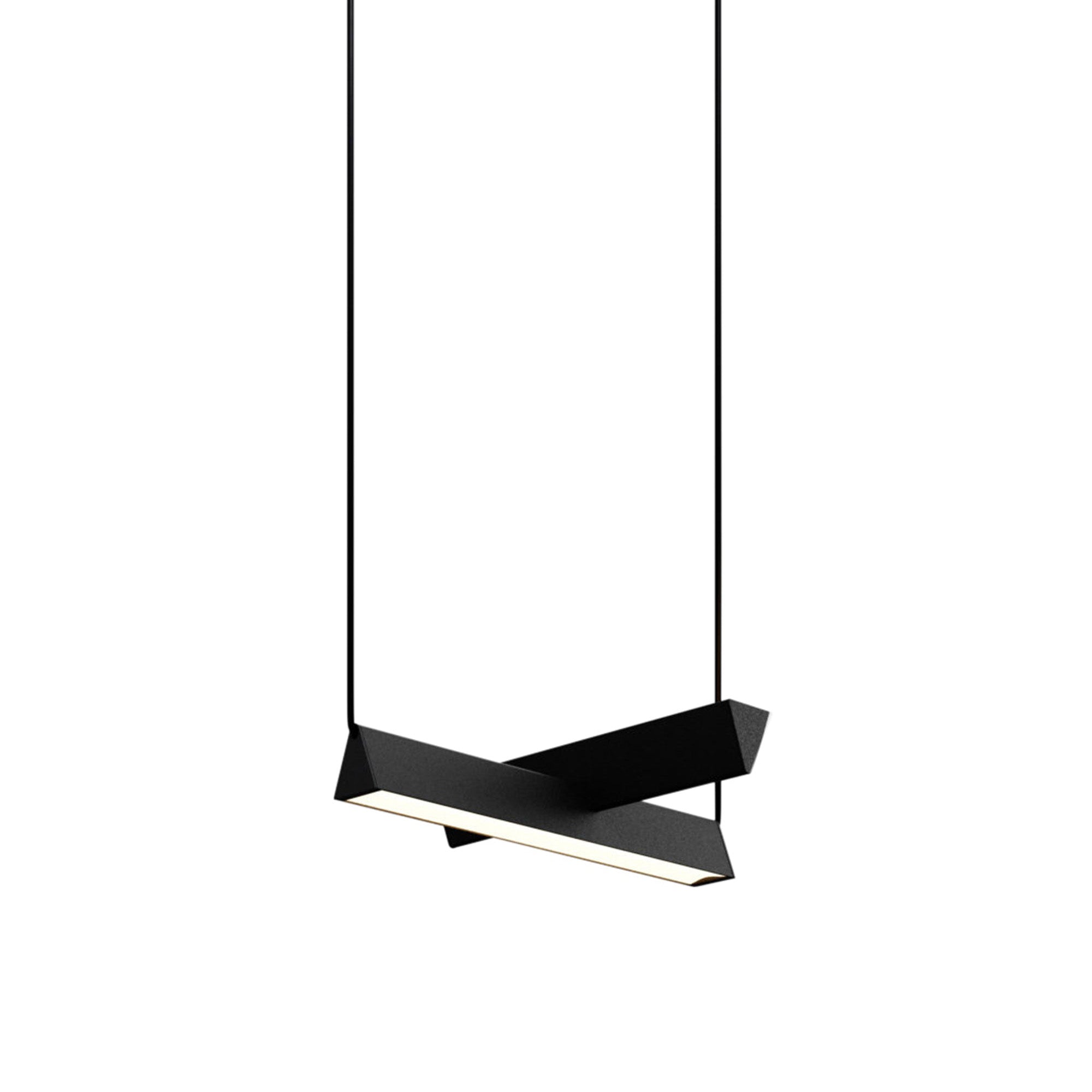 Mile 02 Suspension Lamp: Textured Black