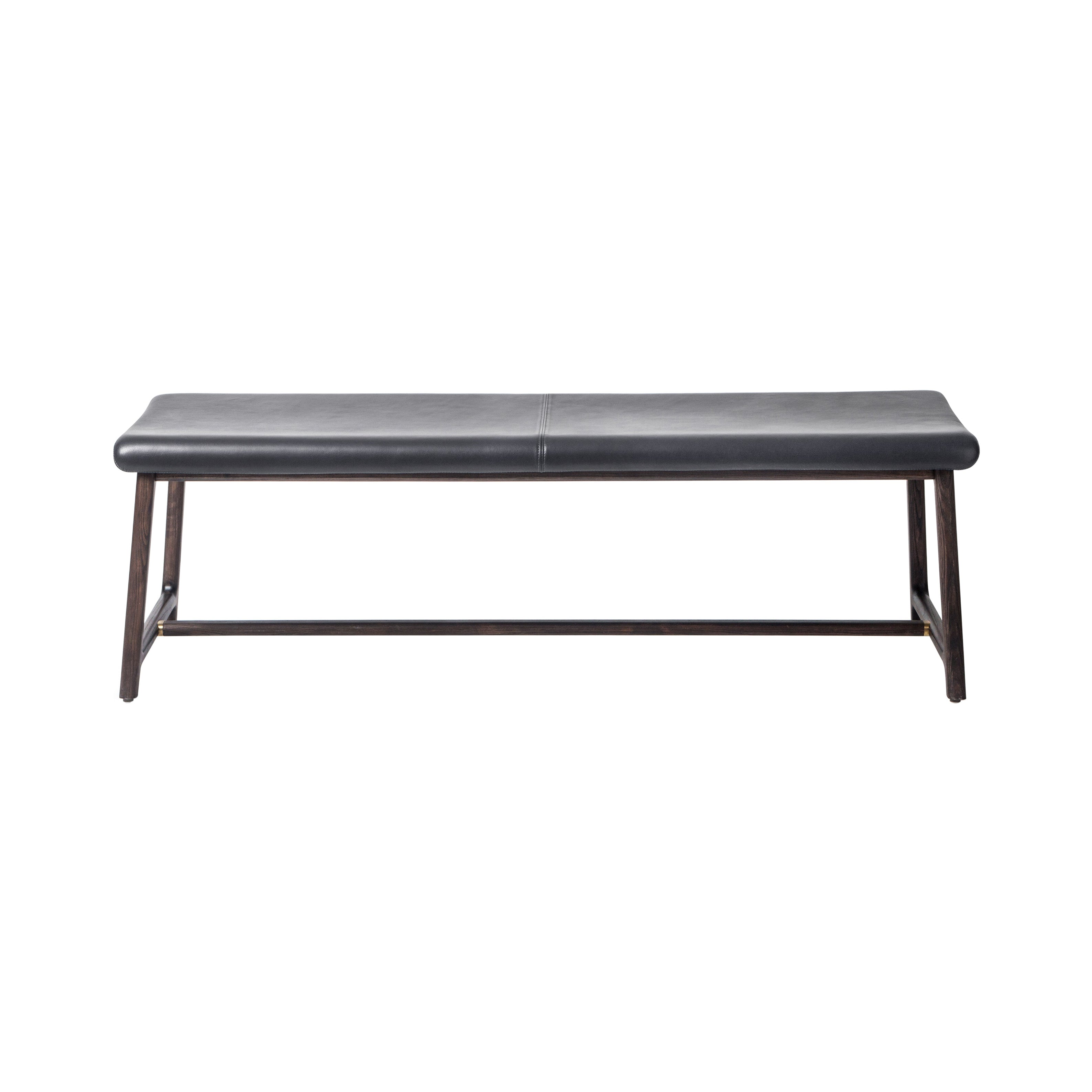 Mandarin Bench: Dark Brown Oak