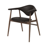 Masculo Dining Chair: Wood Base + Oiled American Walnut