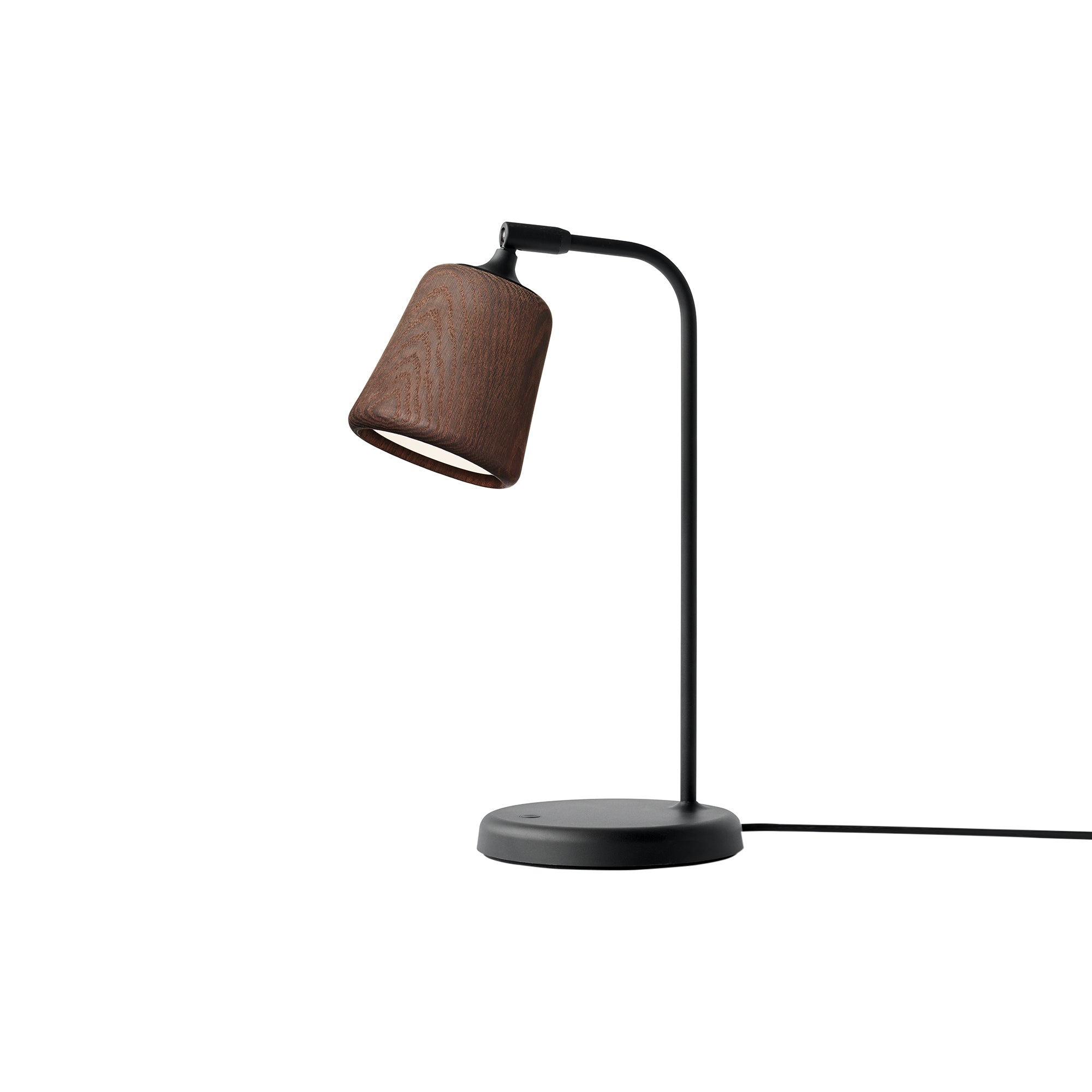 Material Table Lamp: Smoked Oak