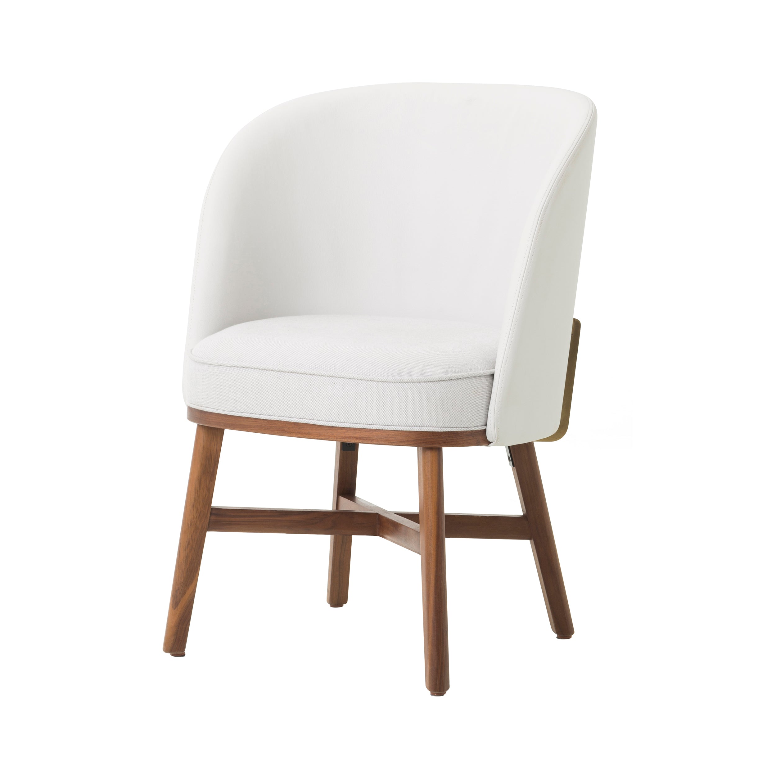 Mr.B Dining Chair: 1 + Natural Walnut