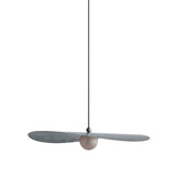 Myrna Pendant: Large + Stainless Steel + Rust + Blackened Brass