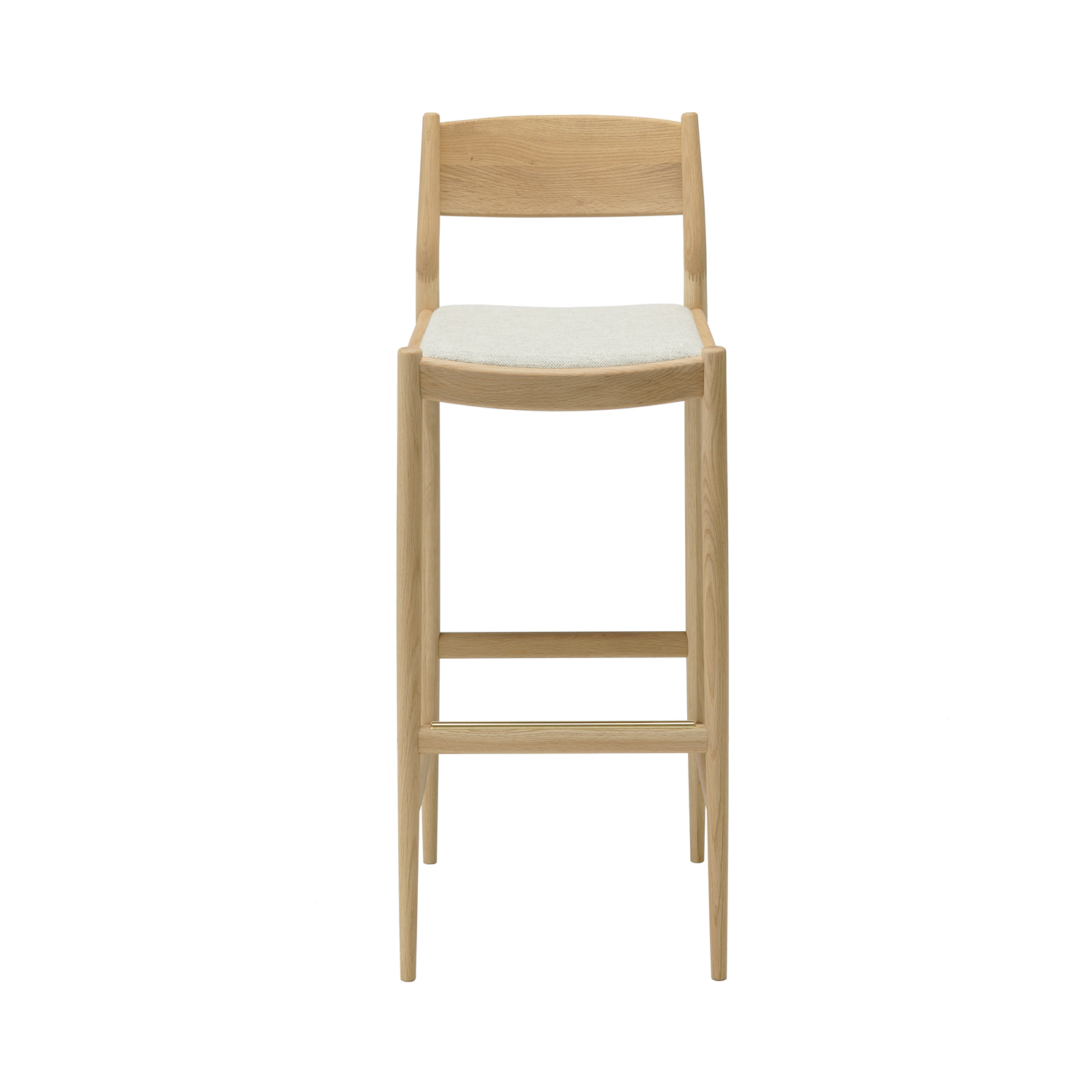 Minatomirai Cafe Bar + Counter Stool N-BS01: Upholstered + Bar + Pure Oak + Coda 2