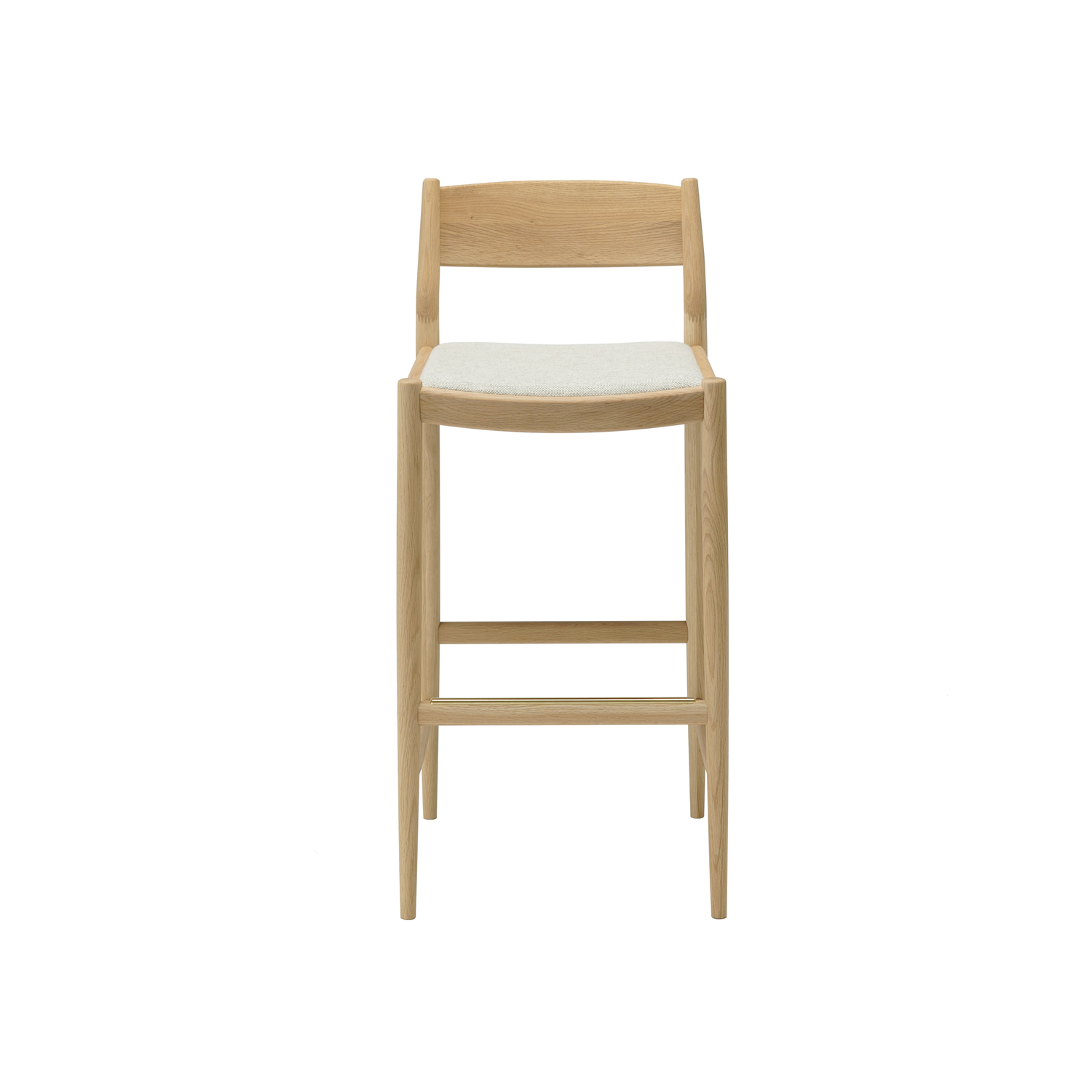 Minatomirai Cafe Bar + Counter Stool N-BS01: Upholstered + Counter + Pure Oak + Coda 2