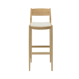 Minatomirai Cafe Bar + Counter Stool N-BS01: Upholstered + Bar + Pure Oak + Coda 2