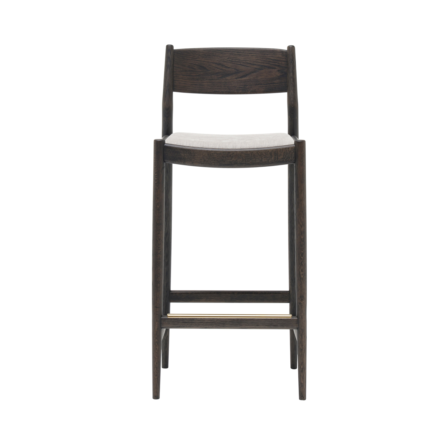 Minatomirai Cafe Bar + Counter Stool N-BS01: Upholstered + Bar + Smoked Oak + Coda 2