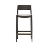 Minatomirai Cafe Bar + Counter Stool N-BS01: Upholstered + Bar + Smoked Oak + Coda 2