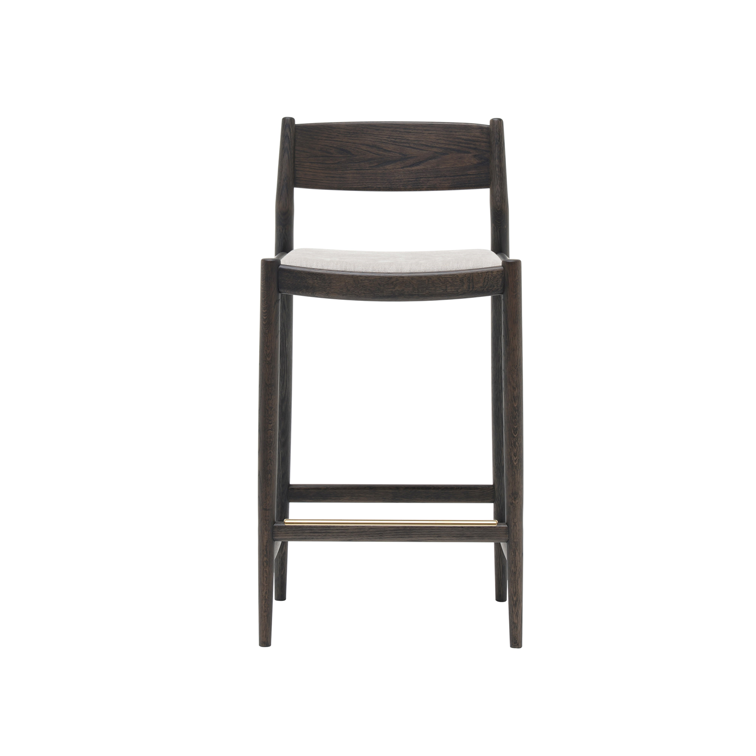 Minatomirai Cafe Bar + Counter Stool N-BS01: Upholstered + Counter + Smoked  Oak + Coda 2