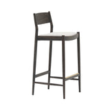 Minatomirai Cafe Bar + Counter Stool N-BS01: Upholstered + Bar + Smoked Oak + Coda 2
