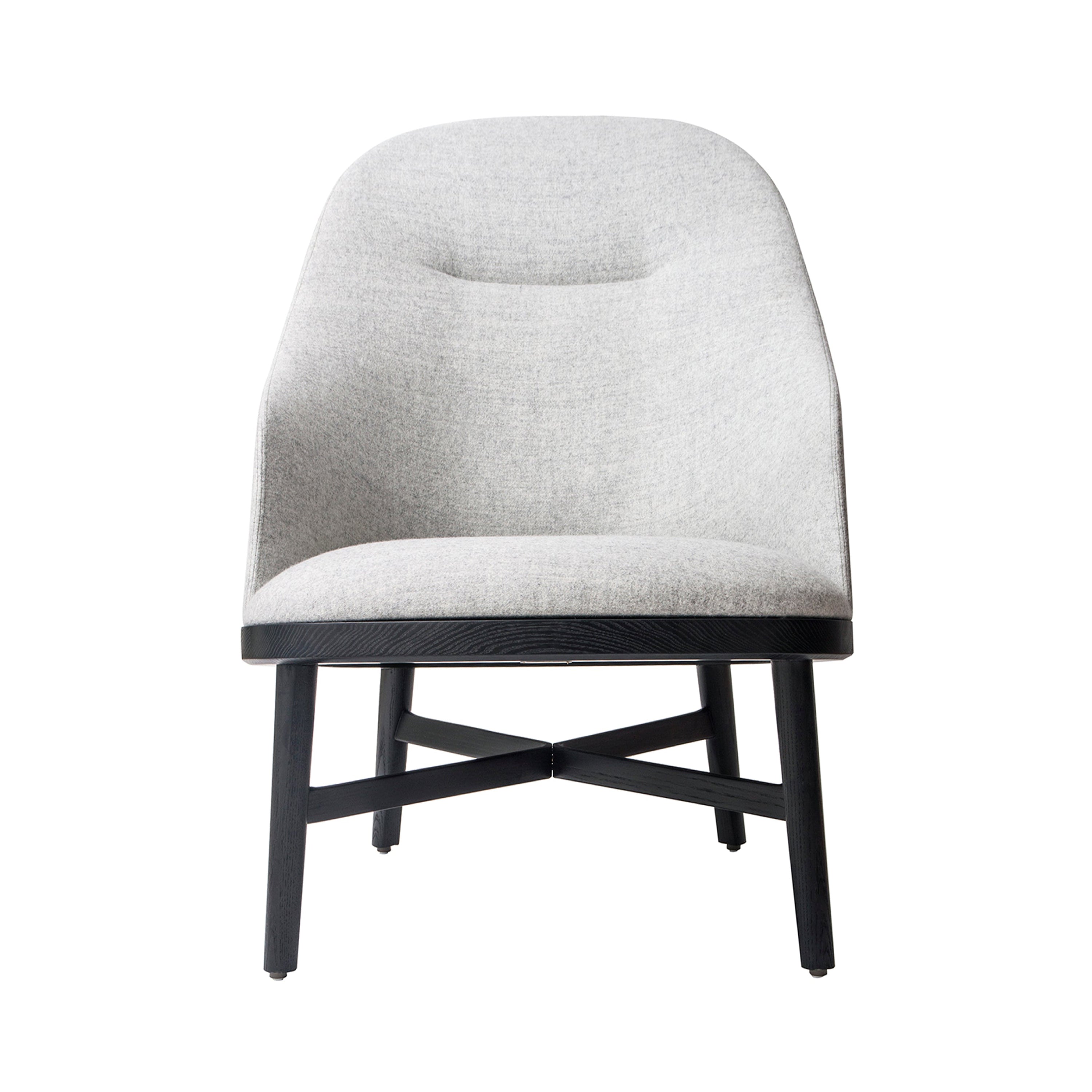 Bund Lounge Chair: Black Oak