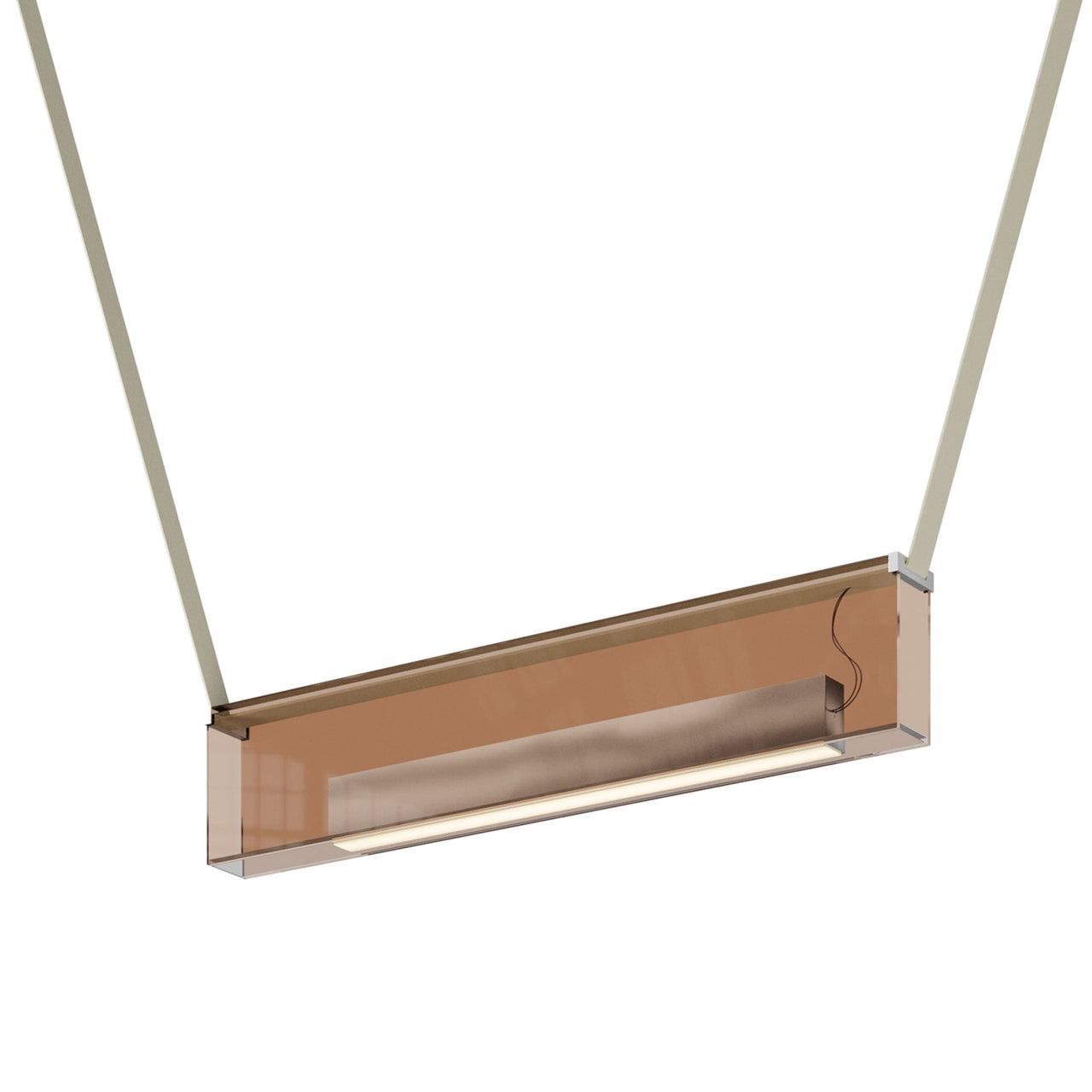 Sainte 21 Suspension Lamp: Bronze + Beige