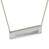Sainte 21 Suspension Lamp: Extra Clear + Beige
