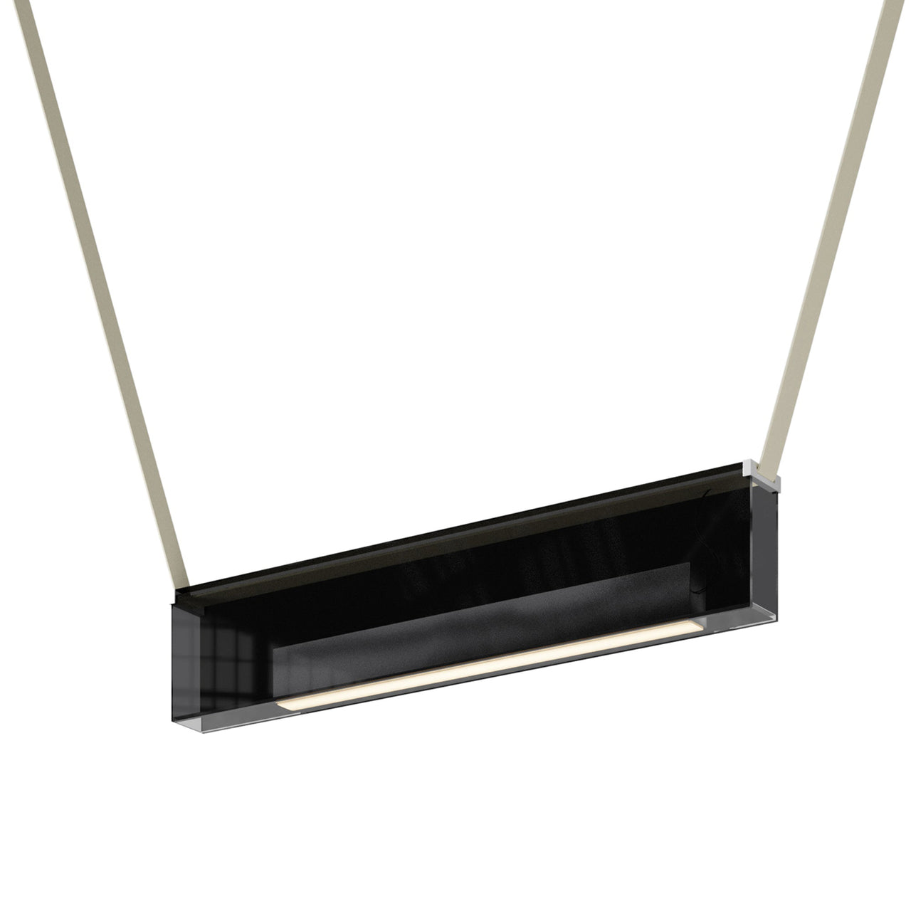 Sainte 21 Suspension Lamp: Black + Beige