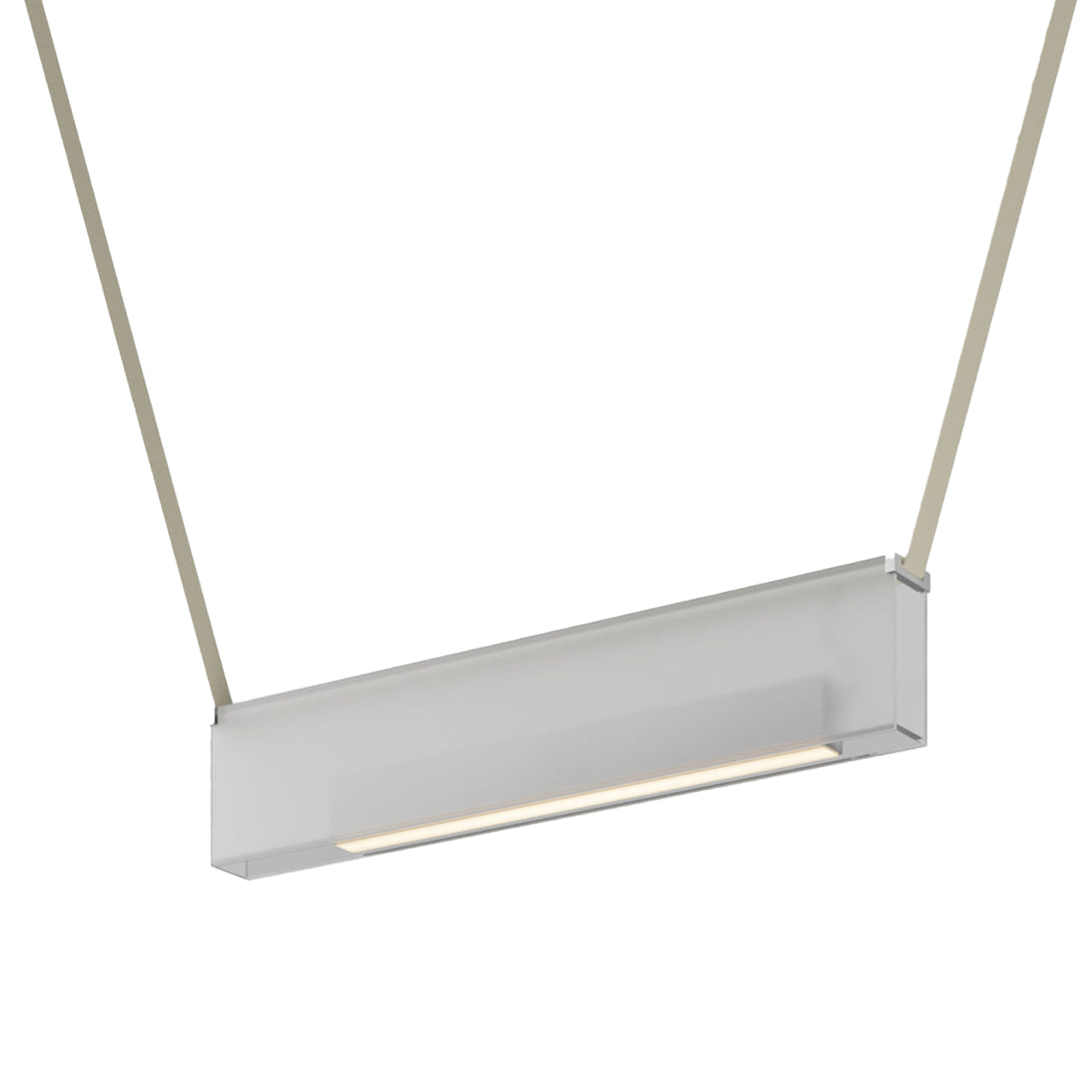 Sainte 21 Suspension Lamp: Frosted Extra Clear + Beige