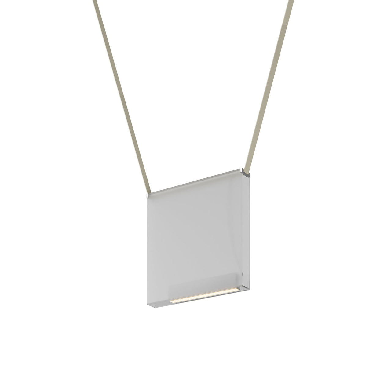 Sainte 22 Suspension Lamp: Frosted Extra Clear + Beige