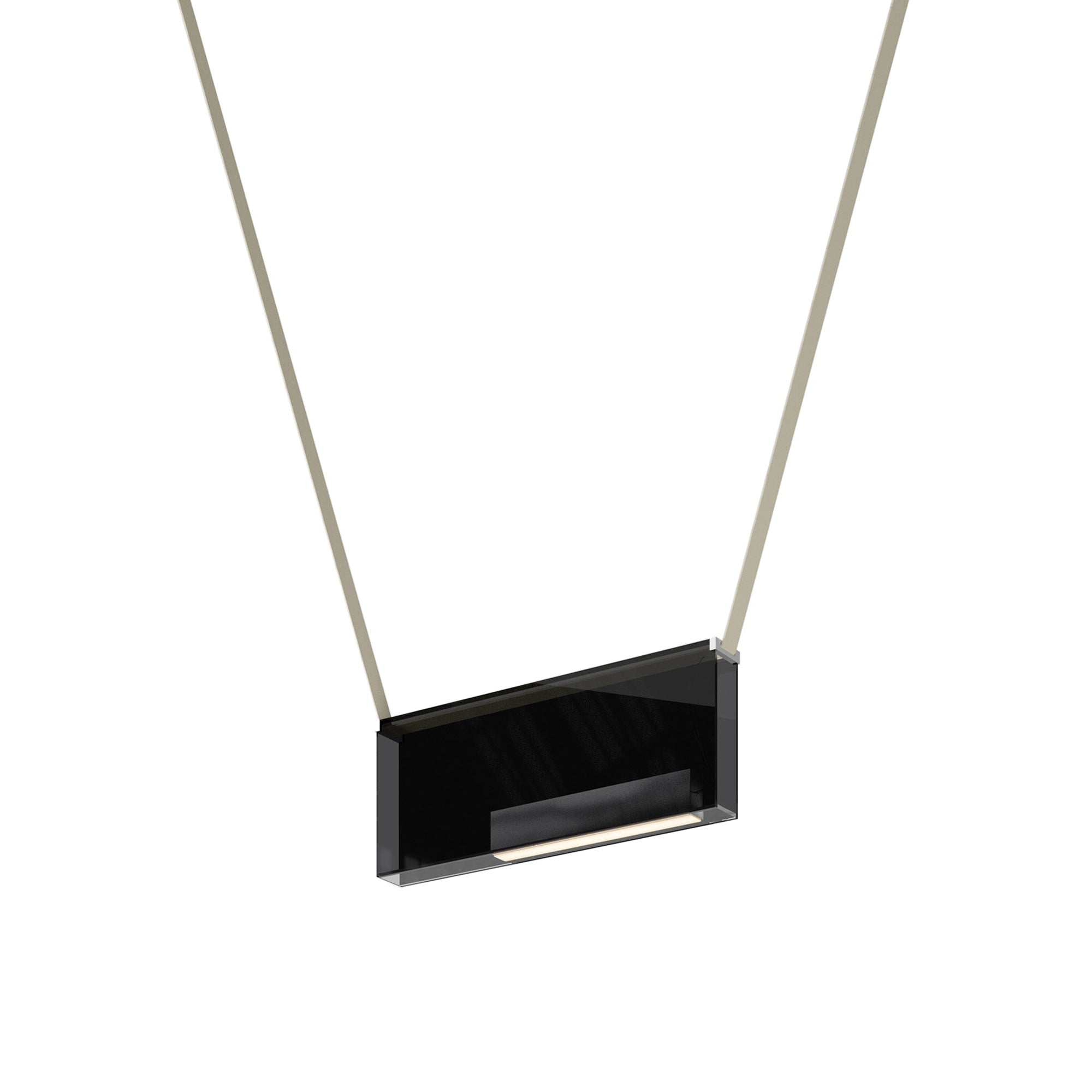 Sainte 25 Suspension Lamp: Black + Beige