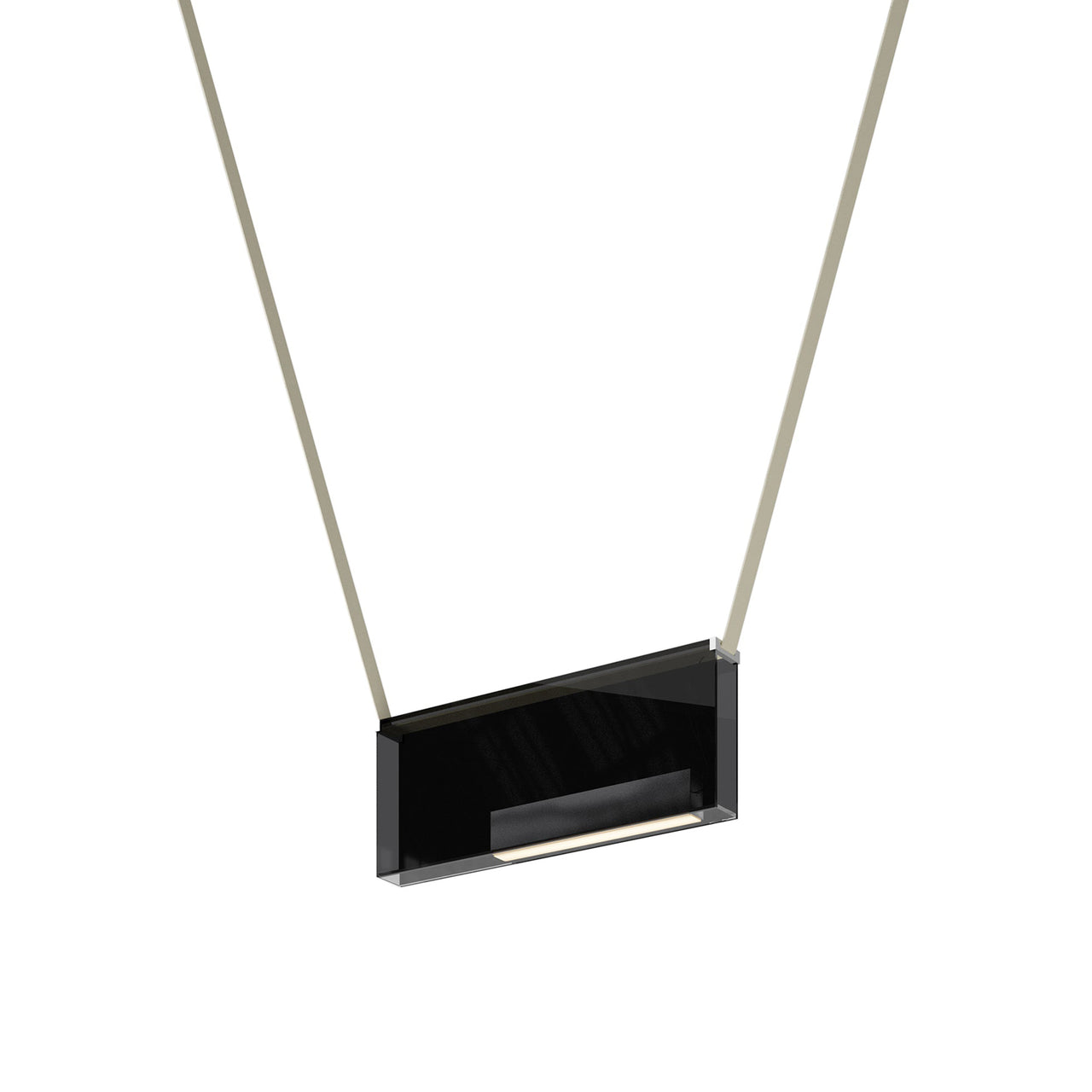 Sainte 25 Suspension Lamp: Black + Beige